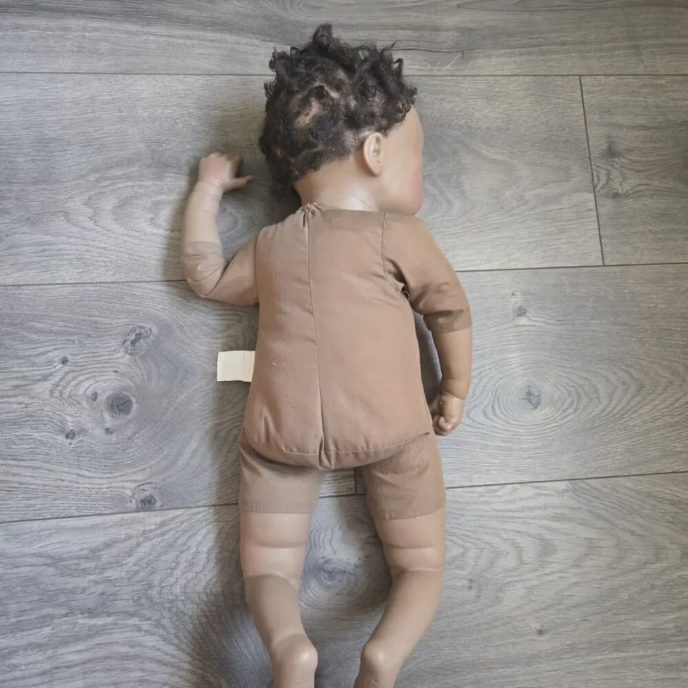 Ashton Drake Reborn Doll Marissa May Black Curly Hair Sleeping Vinyl 18
